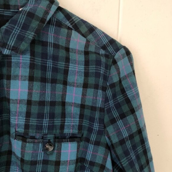 Urban Outfitters BDG Womens Plaid Popover Long Sleeve Shirt Small - Picture 5 of 9